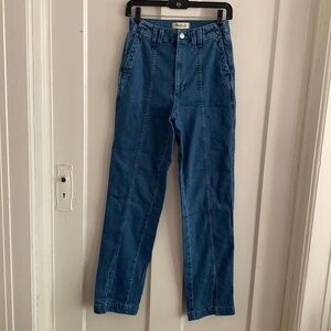 Madewell front slit jean